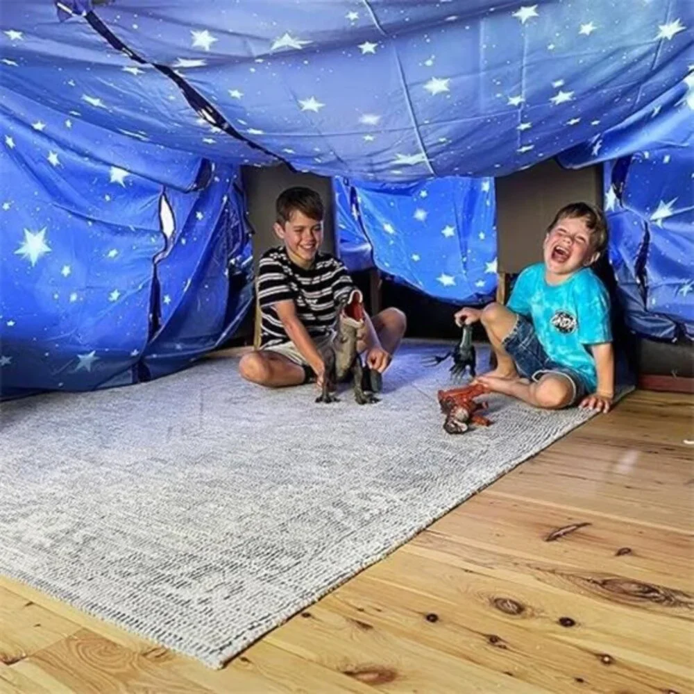 Molcey Blanket Fort Building Kit‎ for Kids 4-8 8-12+ - Build a Fort Blankets